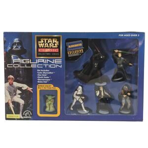 Vintage 1997 Blockbuster Exclusive Star Wars Collectors Figurine Collection